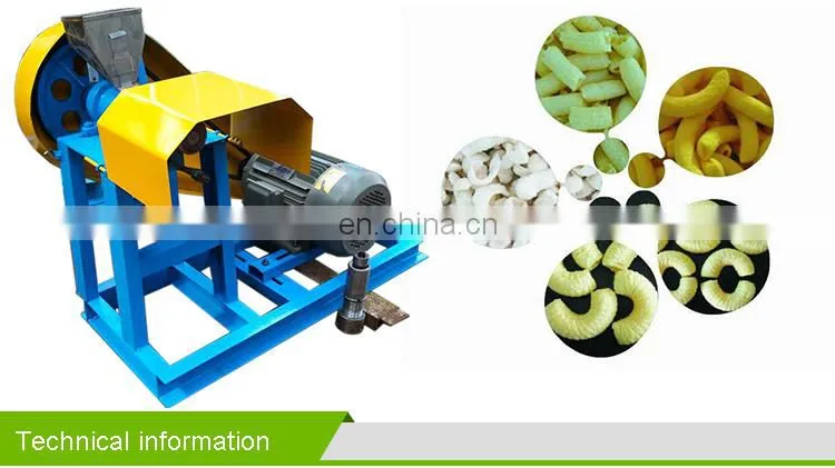 Small Business Mini Puffed Corn rice Snacks Food Extruder machine