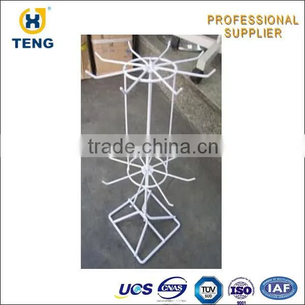 Portable 2 Tiers Rotating Jewelry Display Rack