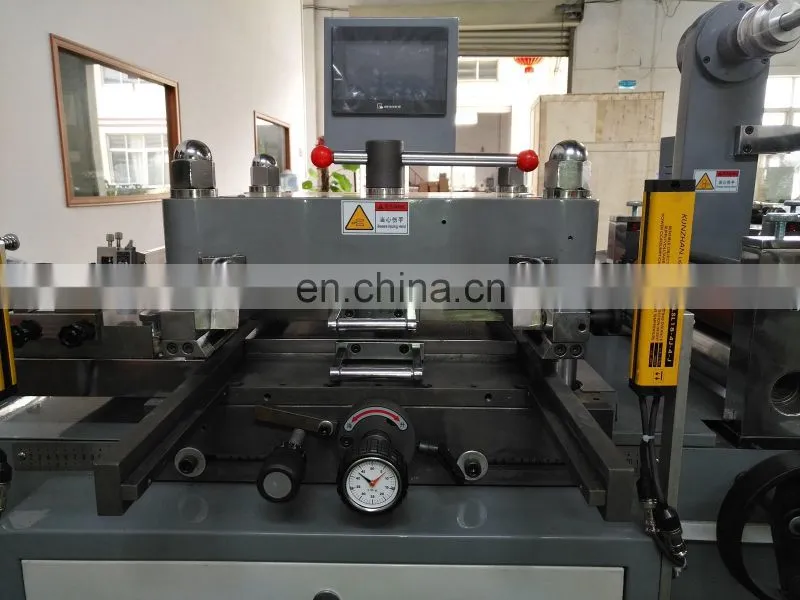 automatic leather tag paper gold label hot foil stamping machine