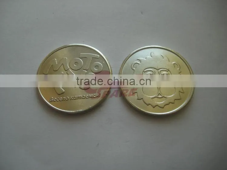 China factory price top quality vending game machine 2 color brass token