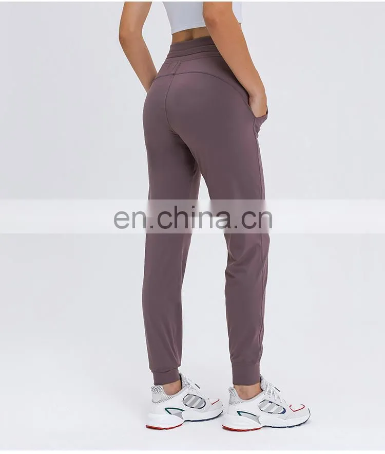 1 pcs MOQ custom logo New arrival super good quality women workout running gym yoga training jogger pants