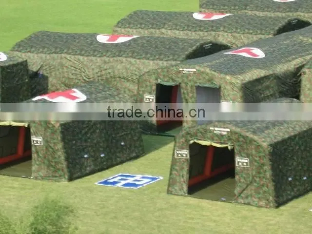 100% air sealed gaint Inflatable tent for army tent