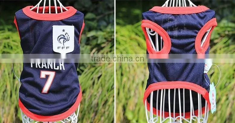 football clothes model world cup team pet dog clothes dog dresses