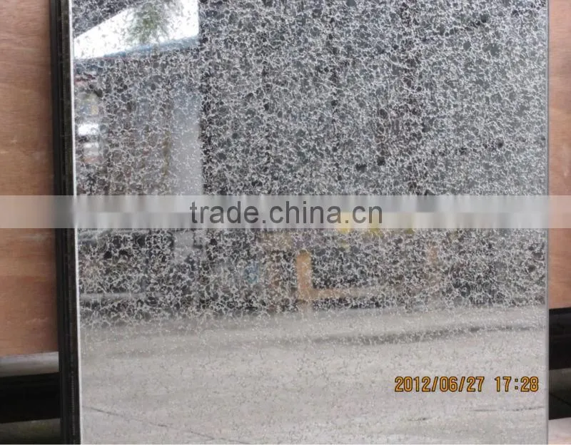 antique window mirror/frameless decorative antique mirror