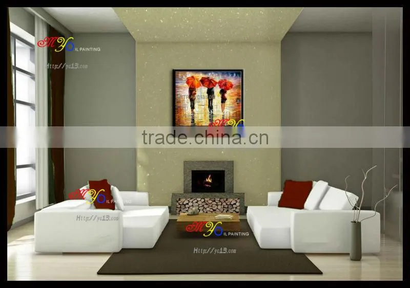 100%handmade beautiful knife oil painting