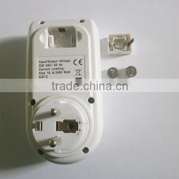 230V Europe Standard Single Phase Consumption Watt Meter