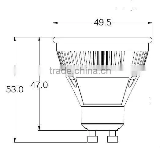 UL listed High Power 4w 3led GU10 spot led lightings/manufacturing companies