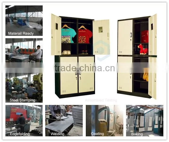 Factory Direct Price Half Height 4 Door Steel Material Office Use Locker