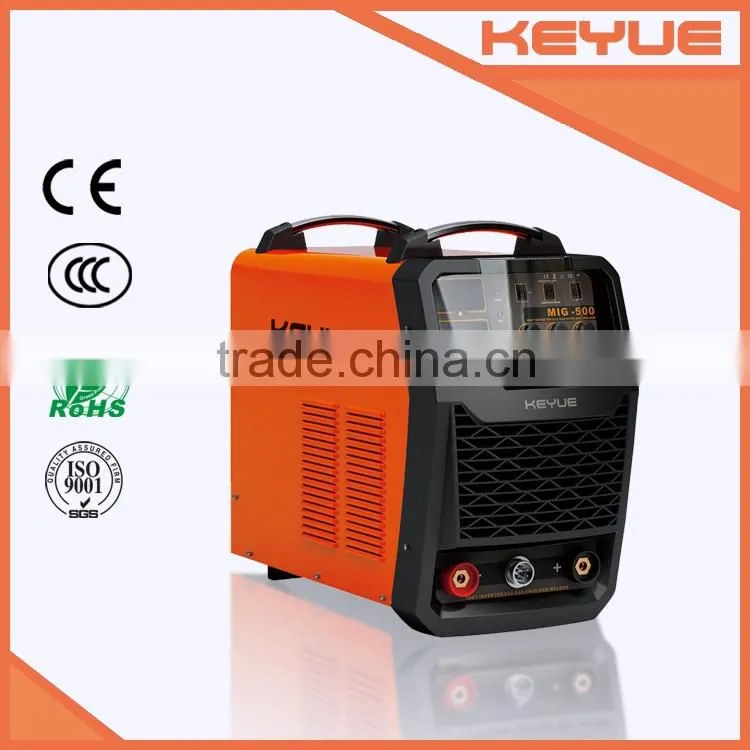 IGBT DC Inverter three phase high frequency heavy duty CO2 gas GTAW/SMAW/mig/mag industrial welding machine MIG-500