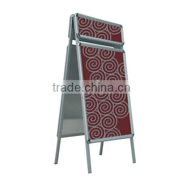 Double-sided Four exhibit A shape poster frame