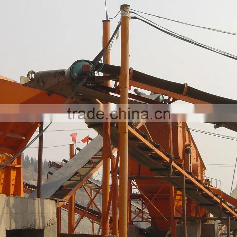 High Strength Stone Belt Conveyor system used in mining