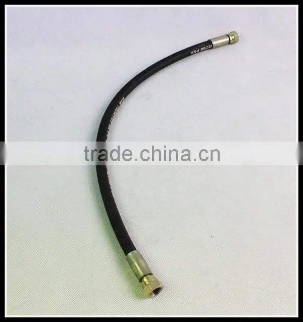 Wire braid machine hydraulic hose assembly