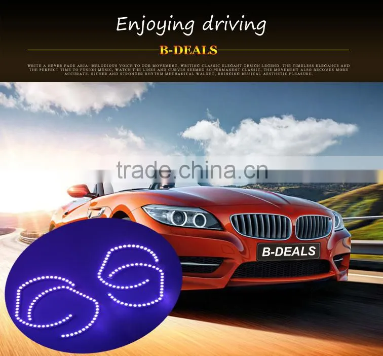 2015 new arrival F30 rgb color changing angel eyes halo rings for bmw headlights