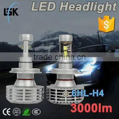 Newest G6 h7 25w 3000lm fanless h7 led headlights super bright all in one h7 led