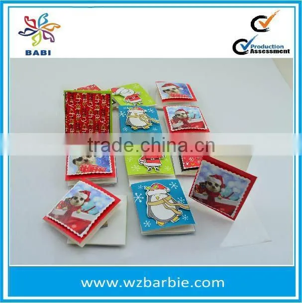 2015 Merry Christmas 3D gift tags hand-creafted card