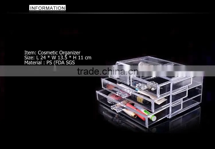 C13 ANPHY 4 Drawers PS Makeup Organizer Cosmetic Storage box