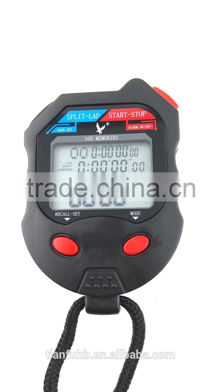 Hot selling 1/100 sec digital sports stopwatch for PC100D