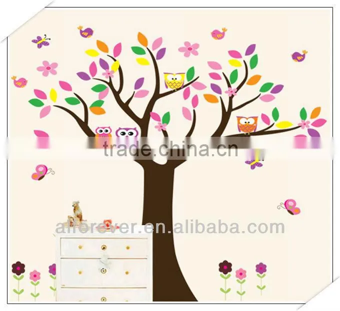 New Arrival the owl tree wall decor kids for living room
