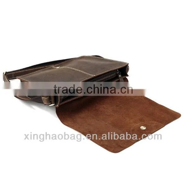 Fashionable leather single-shoulder bag