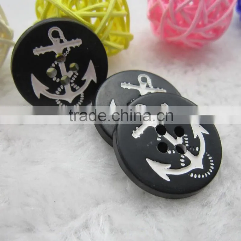 Sedex Audited Factory 2 Pillar Anchor Logo 4 holes Fire proof urea button, urea button for suit