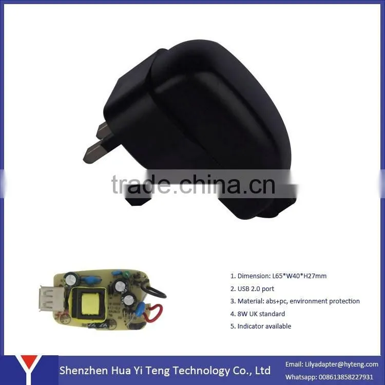 UK usb 12v 0.5a ac/dc Power Adapter