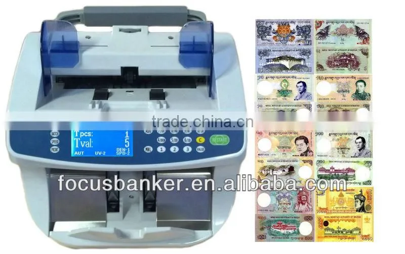 (Attractive Price! ! !) Heavy Duty Notes Checking Machine for Bhutanese ngultrum(BTN) Currency