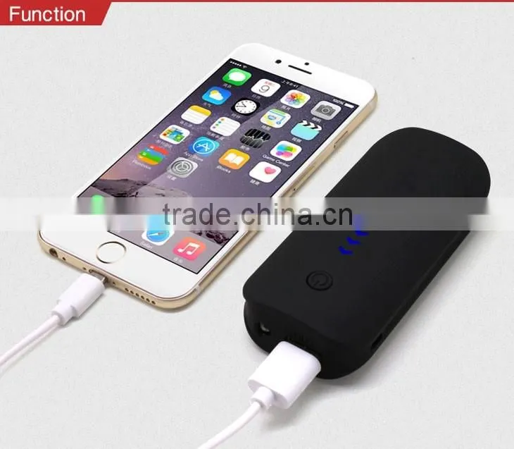 promotion wholesale ABS 100x46x25mm High quality 4400mah portable power bank charger