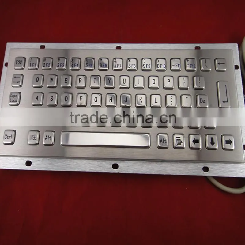 Anodized black mini metal keyboard