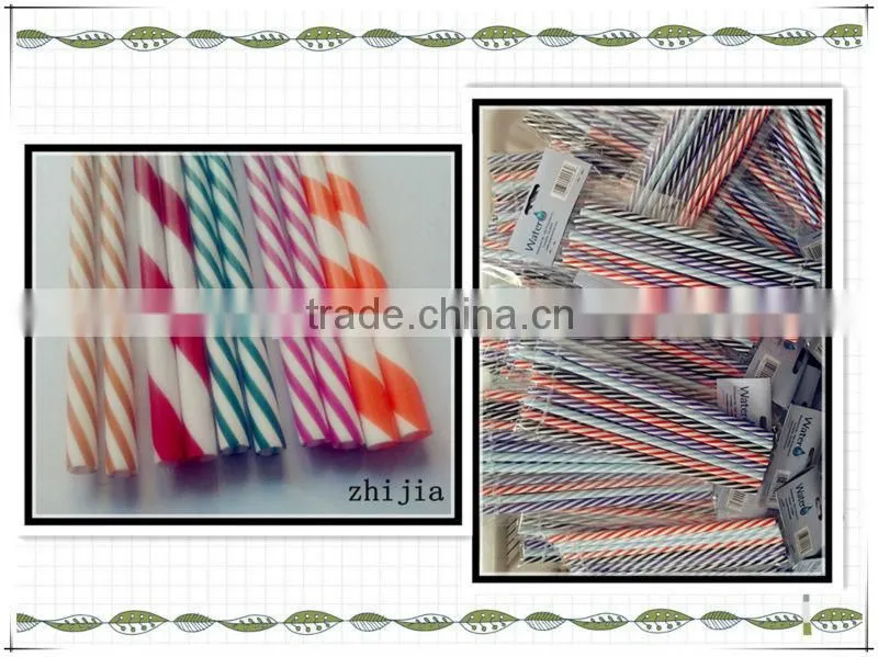 230mm length striped drinking straw for party