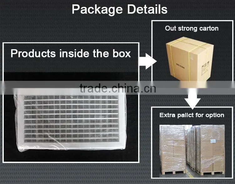 Hvac decorative supply air plastic air grille