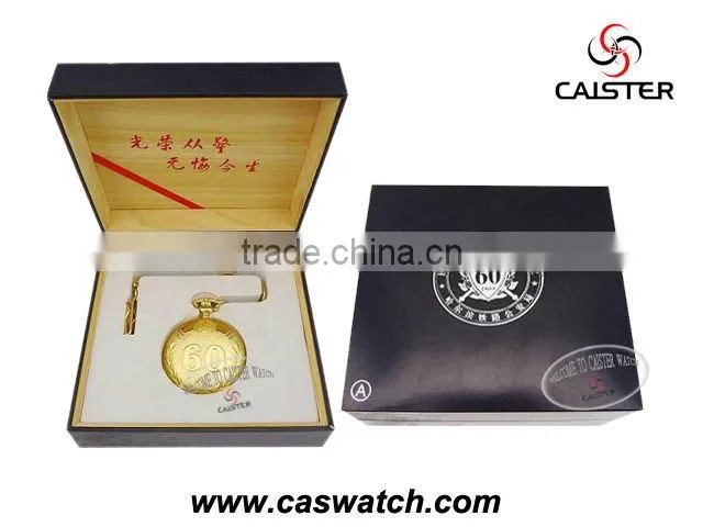 2016 new style gold round face fashion pocket watch