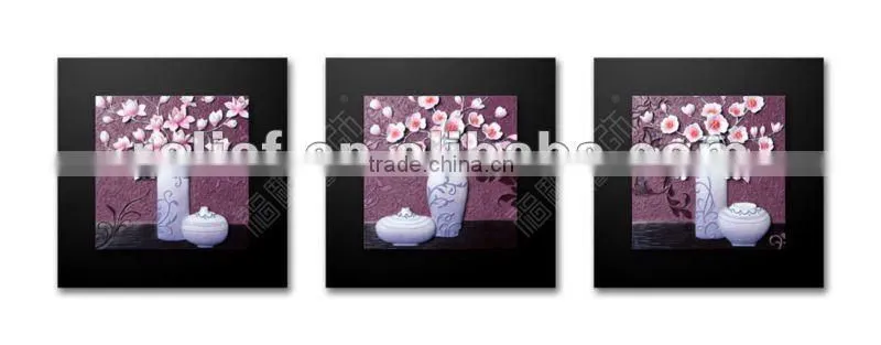 Flower in vase abstract art oil paintings
