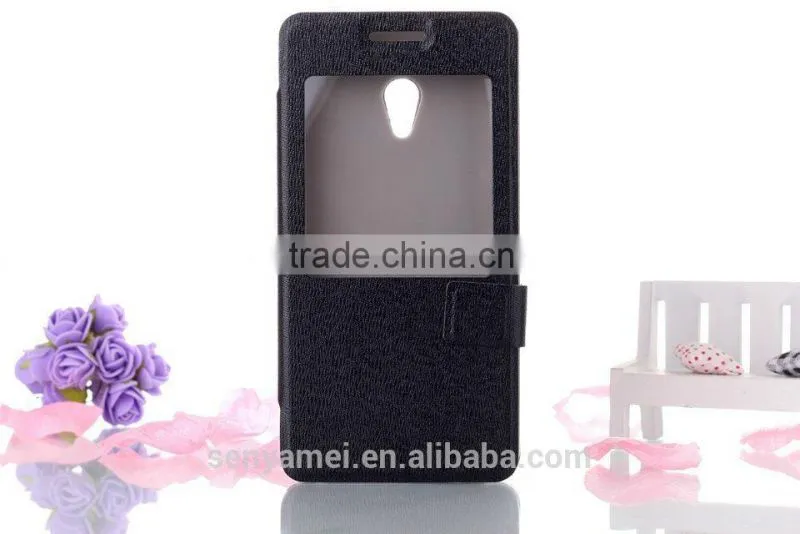 mobile leather cover for ASUS Zenfone 5 with front cover