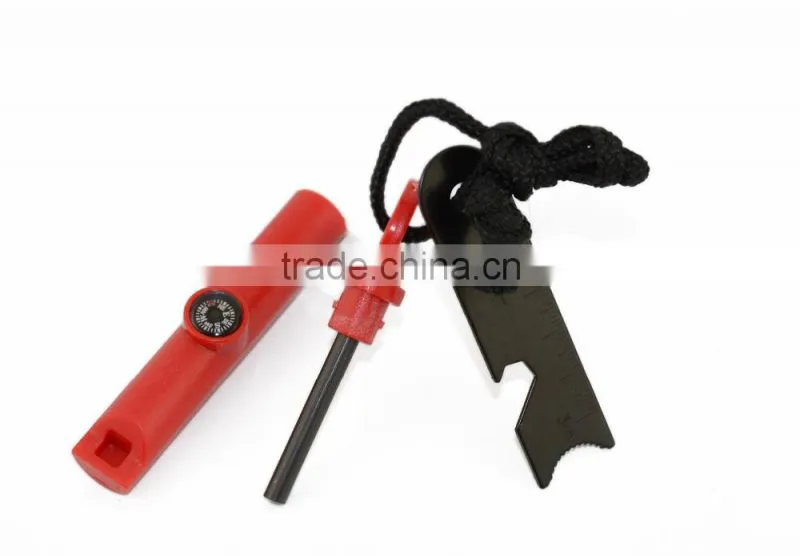 Survival Kit Flint Fire Starter Magnesium Flint 2 PCS Emergency Gear Camping