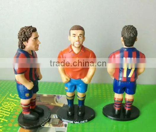 cheap football star pop football player/plastic anime action figure