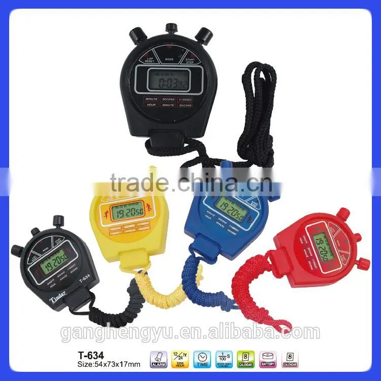 Hang a rope of electronic digital mini stopwatch