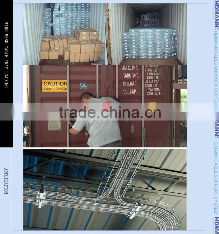 Specification electrical galvanised wire mesh cable tray with China oem supplier