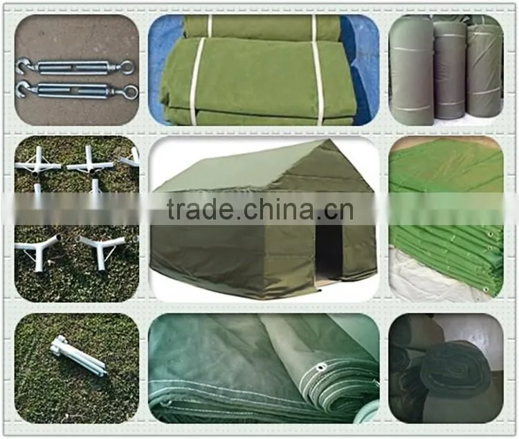 waterproof and windproof for refugee camp relief military tent