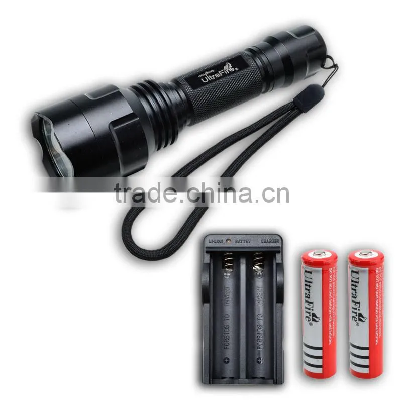 2000 Lumen CREE XM-L T6 18650 Battery Charger LED Flashlight Rechargeable Torch