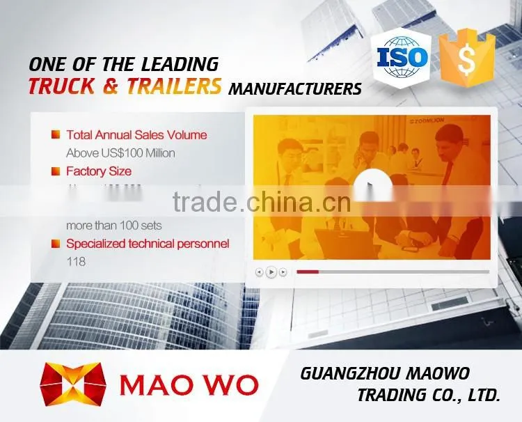 China manufacturer commercial long vehicle low flatbed semi trailer