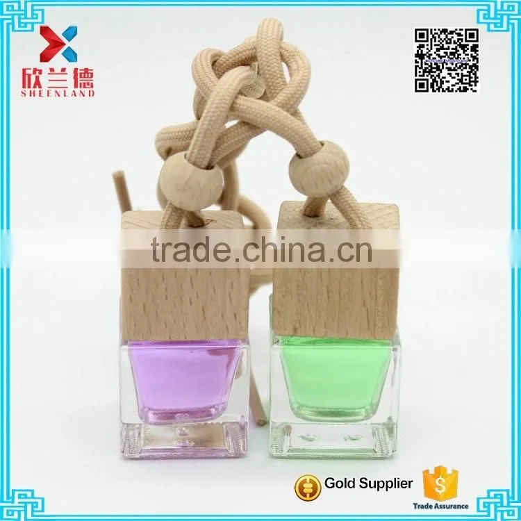 wholesale exquisite wooden cap for hanging car perfume bottle