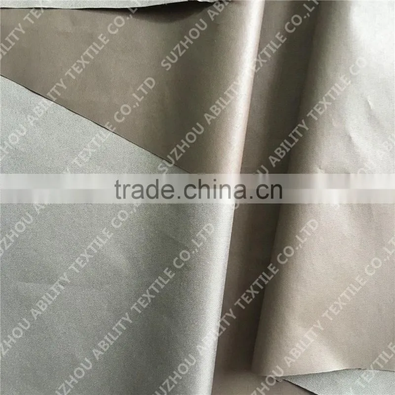 210T polyester pongee coated fabric/PU coated fabric/ raincoat fabric
