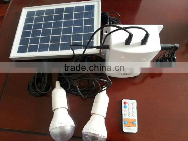 5W portable moving solar lighting system