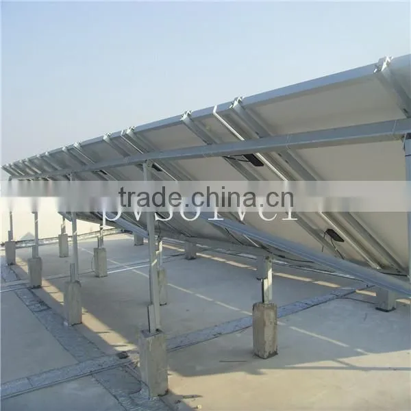 PVSolver solar flat roof mounting system installation bracket
