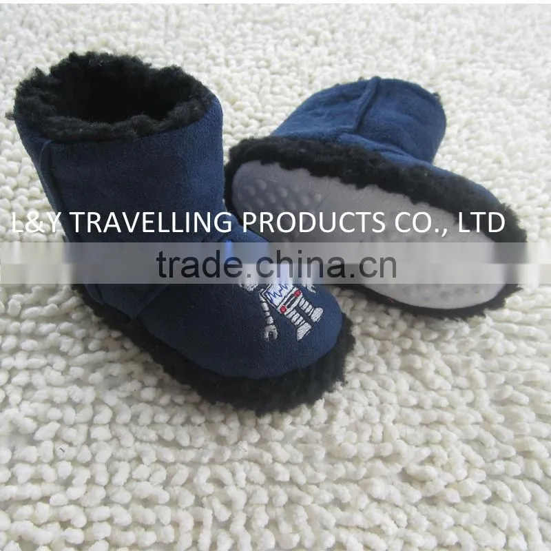 Premium quality indoor comfortable microsuede warm baby boots
