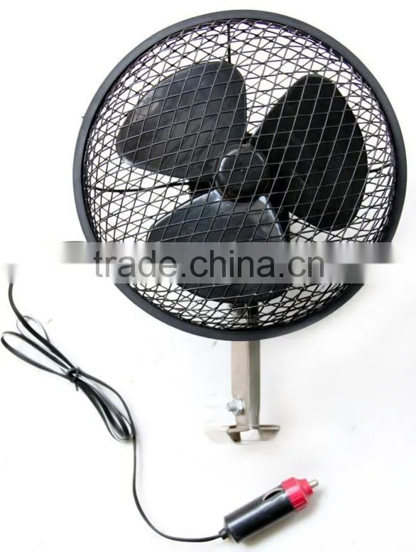 12v dc mesh guard car fan (win107)