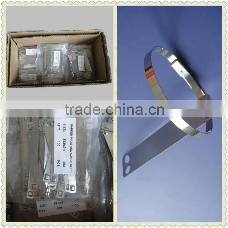 lasered stainless steel marker plated