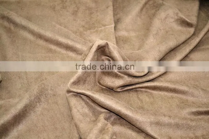 100% Polyester 230T 150D Suede Upholstery Fabric Car Seats