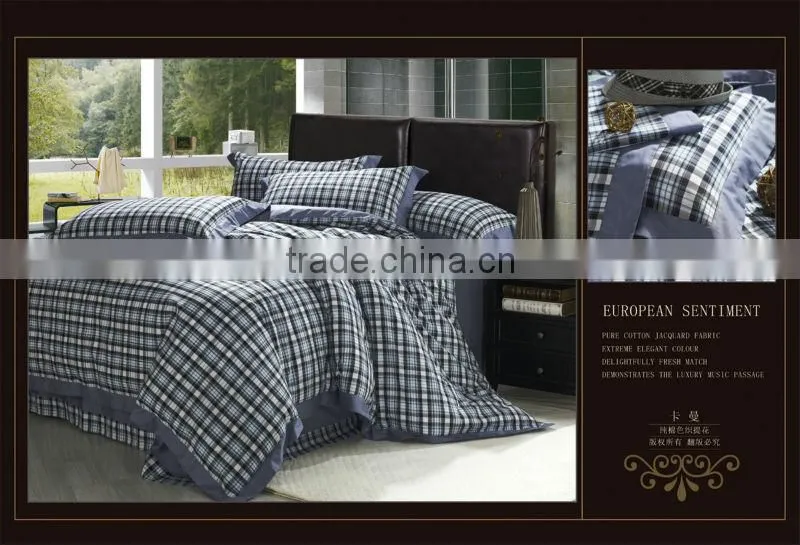 yarn dyed 100% cotton 50*50/140*80 bedding sets