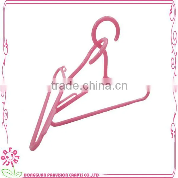 Wholesale doll clothes hangers plastic hanger for doll